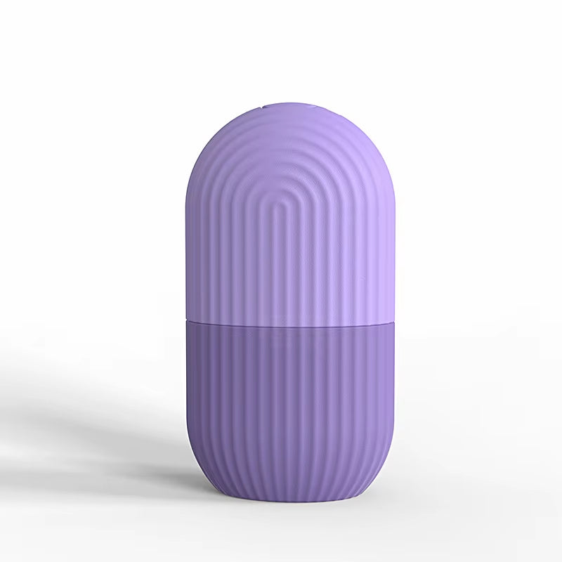 2-IN-1 Silicone Ice Roller Mold Mini Portable Face Cleansing Tool Cold Compress Soothing Massage Ice Box Durable Skin Care Tool